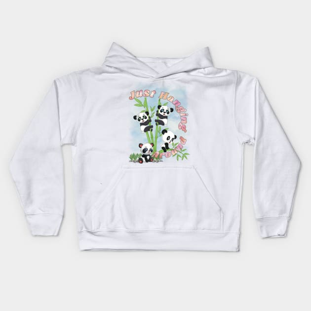 Just hanging around Kids Hoodie by LHaynes2020